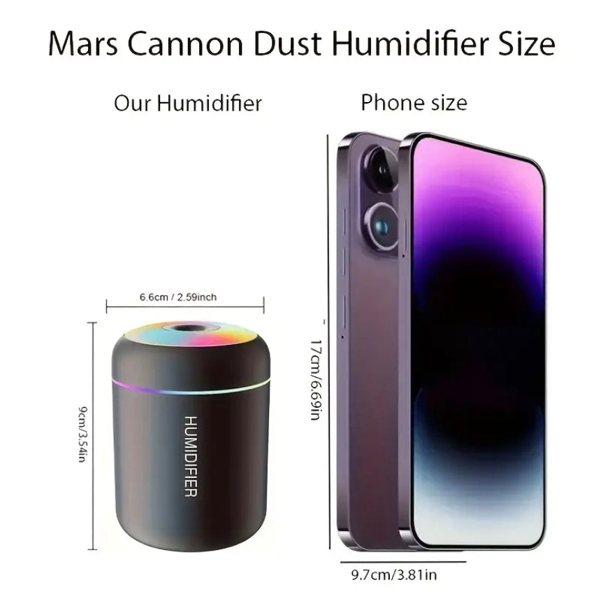 2-i-1 USB Aromadiffusor&Luftfuktare+Lavendel Olja