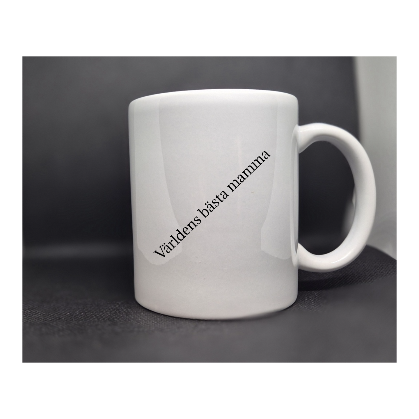Personlig Kaffemugg 325 ml – Anpassad Fototext & Logotyp