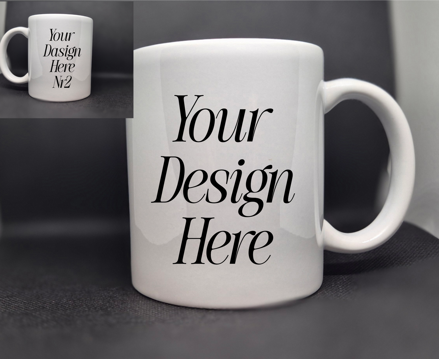 Personlig Kaffemugg 325 ml – Anpassad Fototext & Logotyp