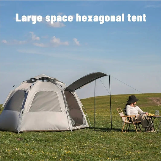 Pop-up tält för camping 5-6 personers, Automatisk