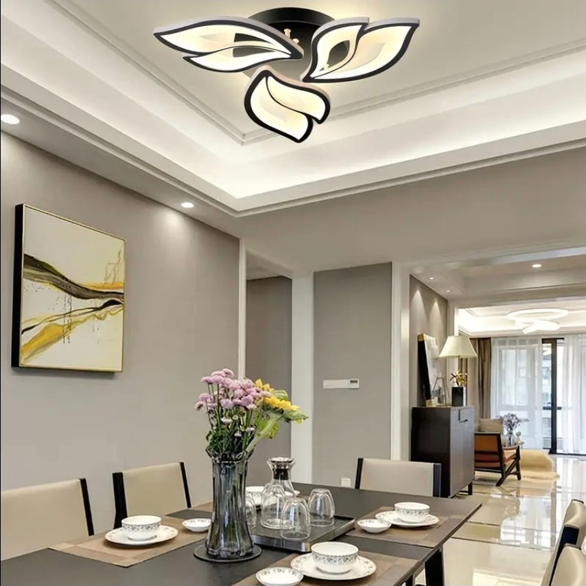 Modern LED-taklampa med 3 färglägen – stilren och dimbar