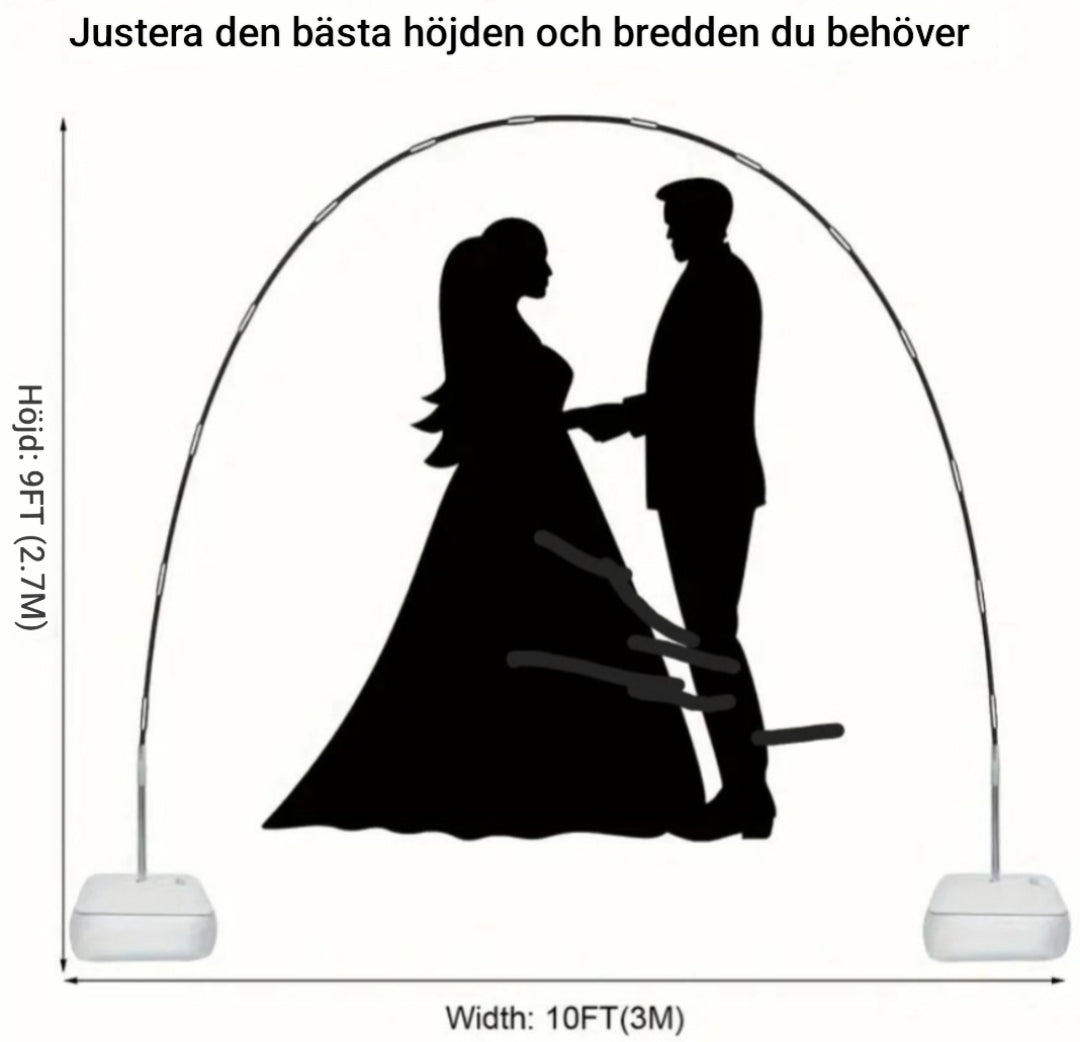 Justerbar ballongbåge kit