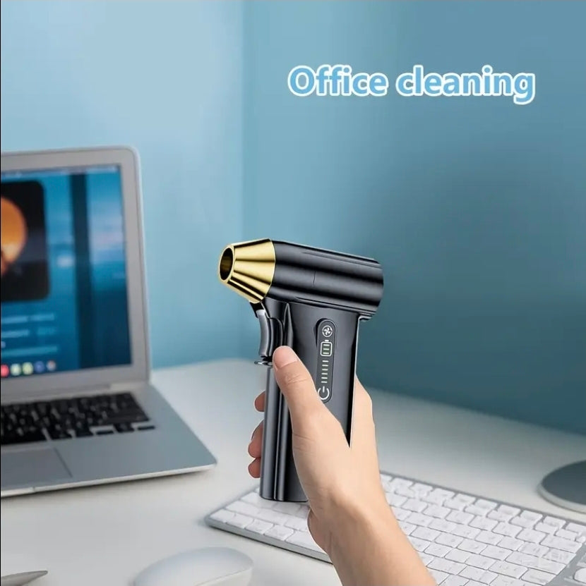 Kompakt Turbofläkt – 130000 RPM & 3 Munstycken | Bärbar Luftblåsare