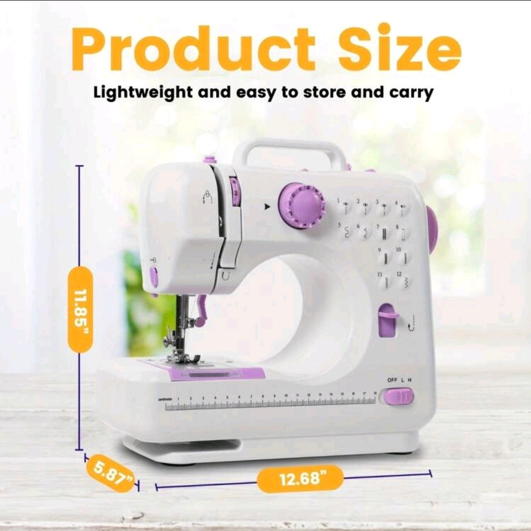 Bärbar Elektrisk Symaskin med 12 Sömmar