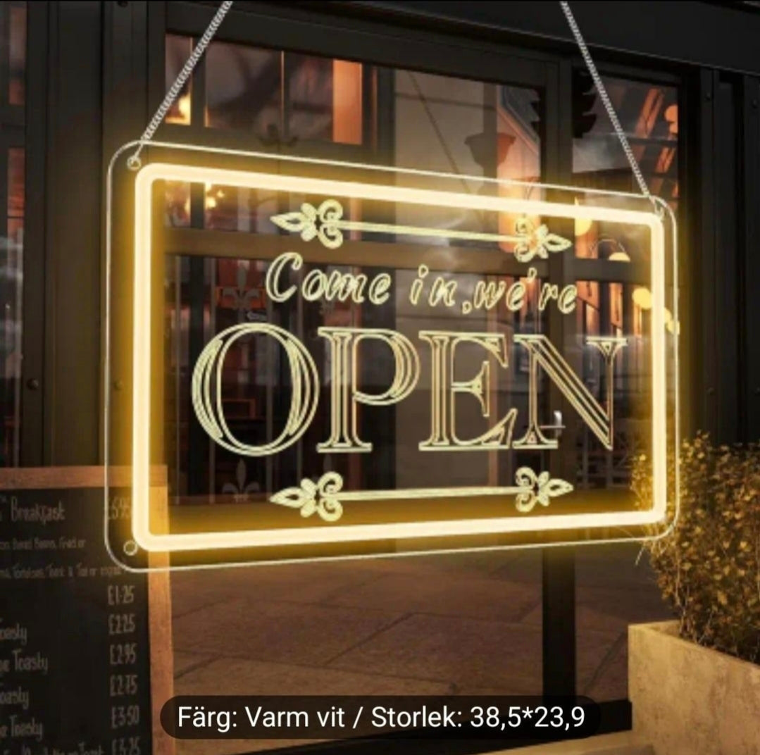 OPEN LED Neonljusskylt