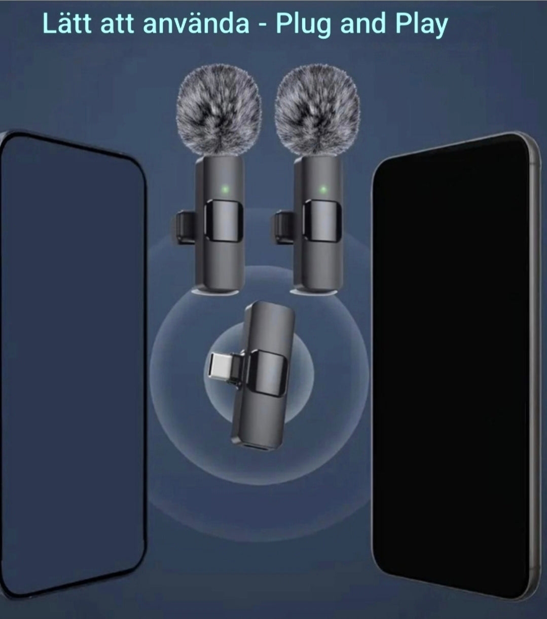 Trådlös Lavaller Mikrofon