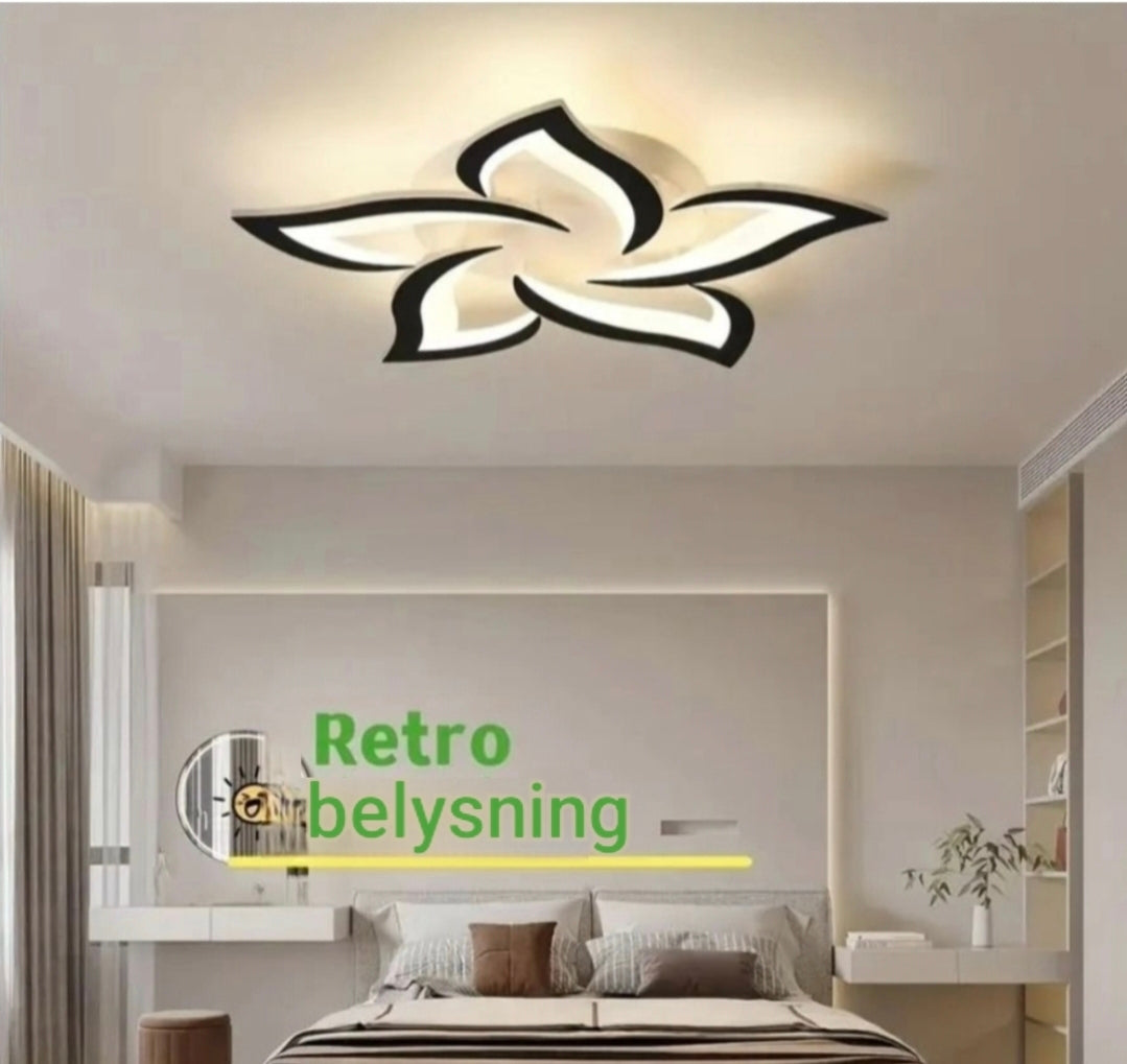 Modern Blomformad LED-Taklampa – Stilren Elegans för Ditt Hem!
