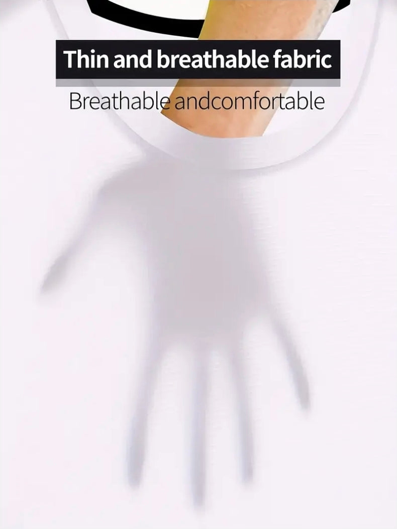 Personlig Herr T-shirt med Eget Tryck – Kortärmad Rundhals