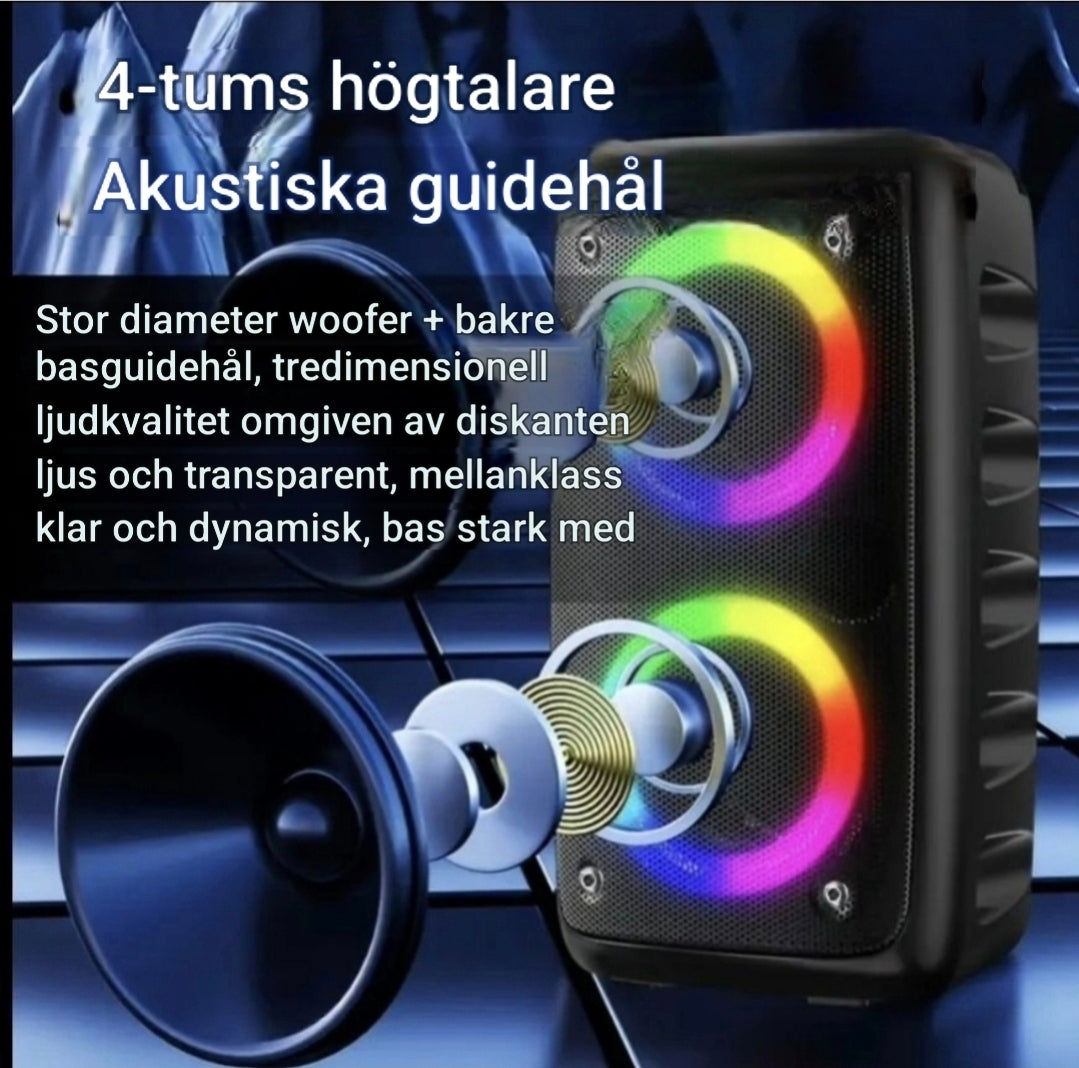 MOKiN 2x10W Trådlös Högtalare med Subwoofer & RGB-Ljus