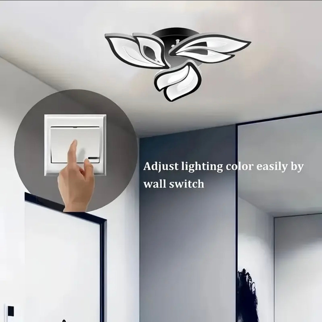 Modern LED-taklampa med 3 färglägen – stilren och dimbar