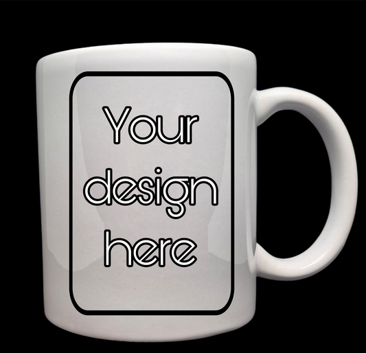 Personlig Kaffemugg 325 ml – Anpassad Fototext & Logotyp