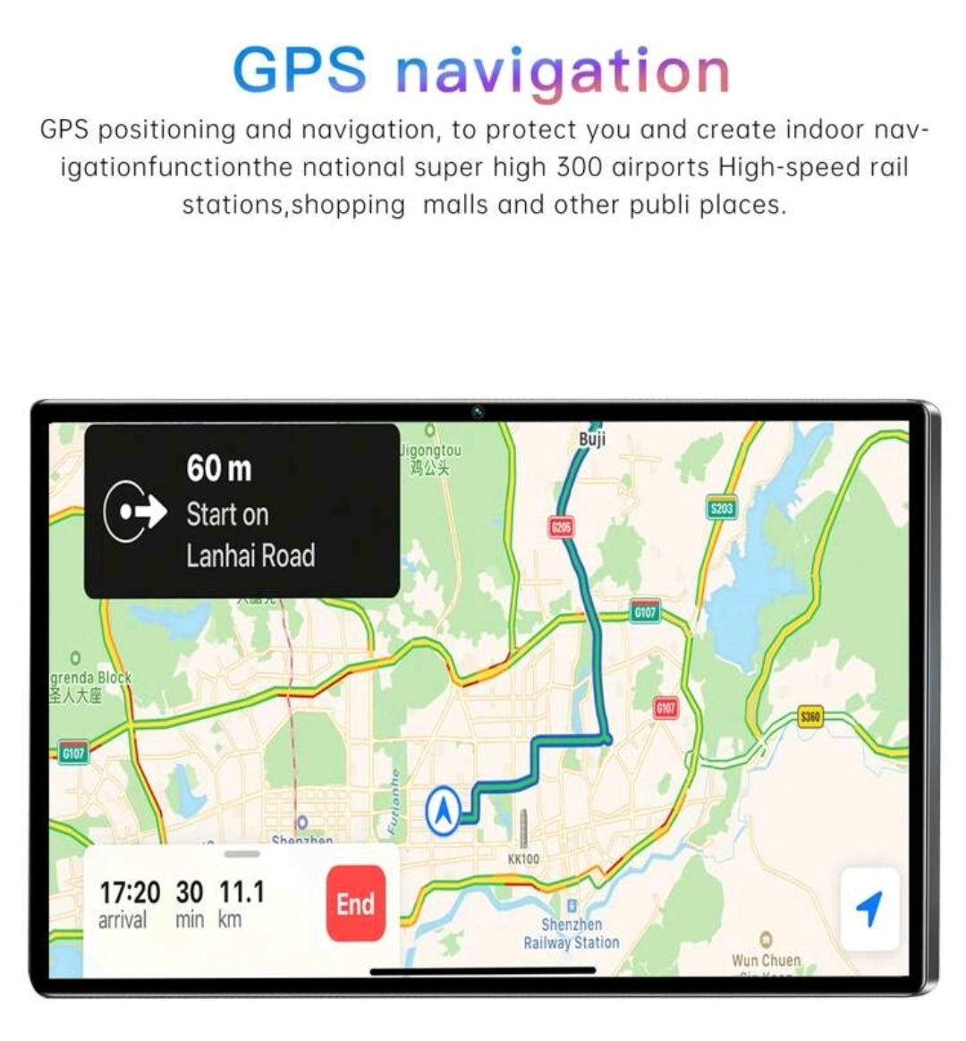 Qetupa 10,1" Z50 Android 14 Surfplatta med plata för simkort