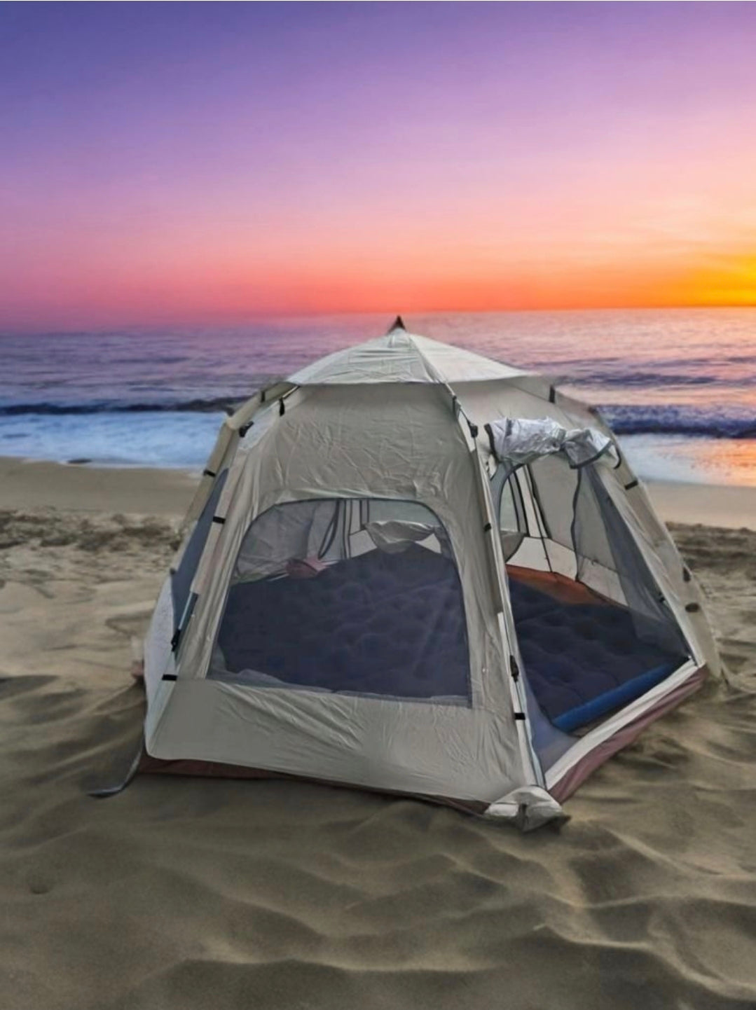 Pop-up tält för camping 5-6 personers, Automatisk